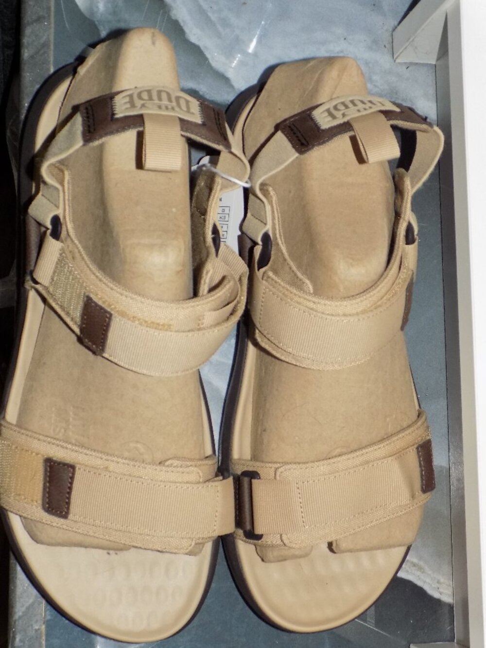 Hey Dude Carson Sandal Sport Mode Tan Brown Size 13 Men's New